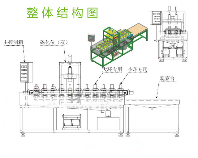 軸承套圈探傷機結構示意圖